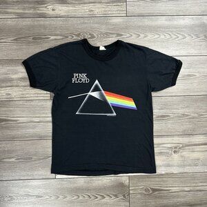Vintage 80’s Pink Floyd Dark Side Of The Moon Ringer Band T Shirt